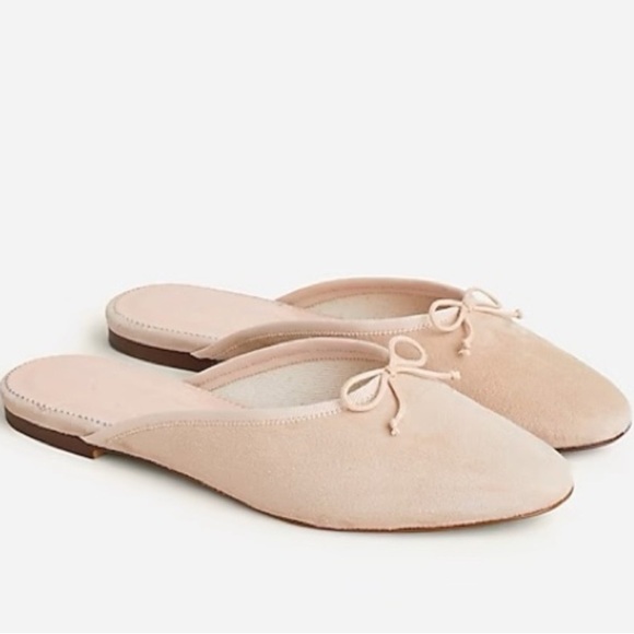 J. Crew Zoe ballet mule in suede light pink ribbon and nude - Picture 1 of 6